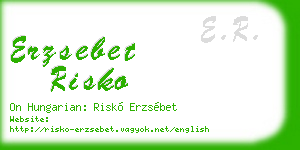 erzsebet risko business card